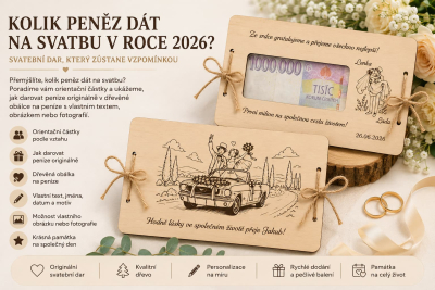 Kolik peněz dát na svatbu? Svatební dar, který zůstane vzpomínkou