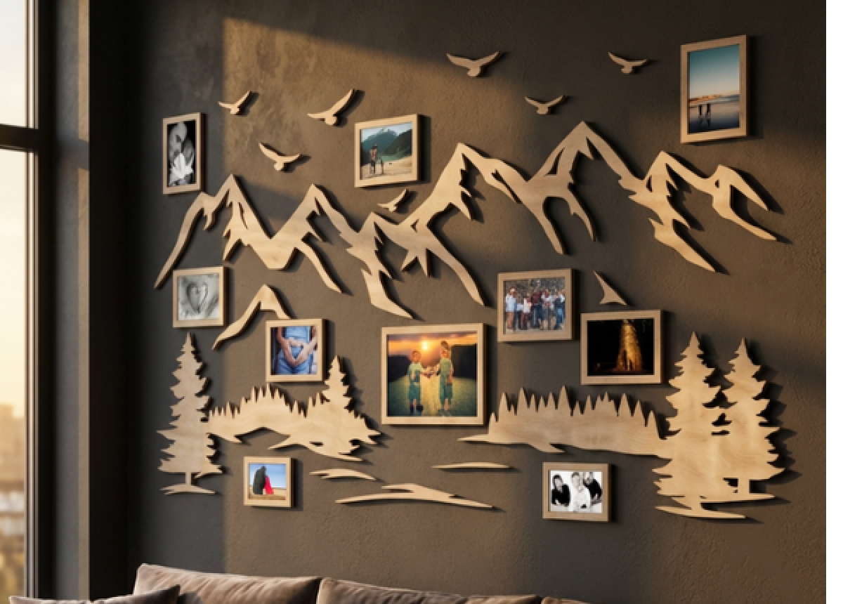 Jak rozmístit fotorámečky na zeď – nápady na moderní fotostěnu