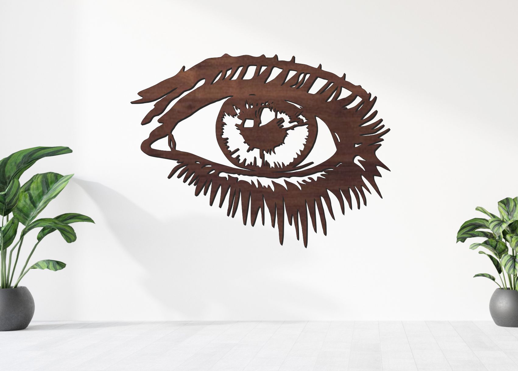 Dřevěný obraz – Oko