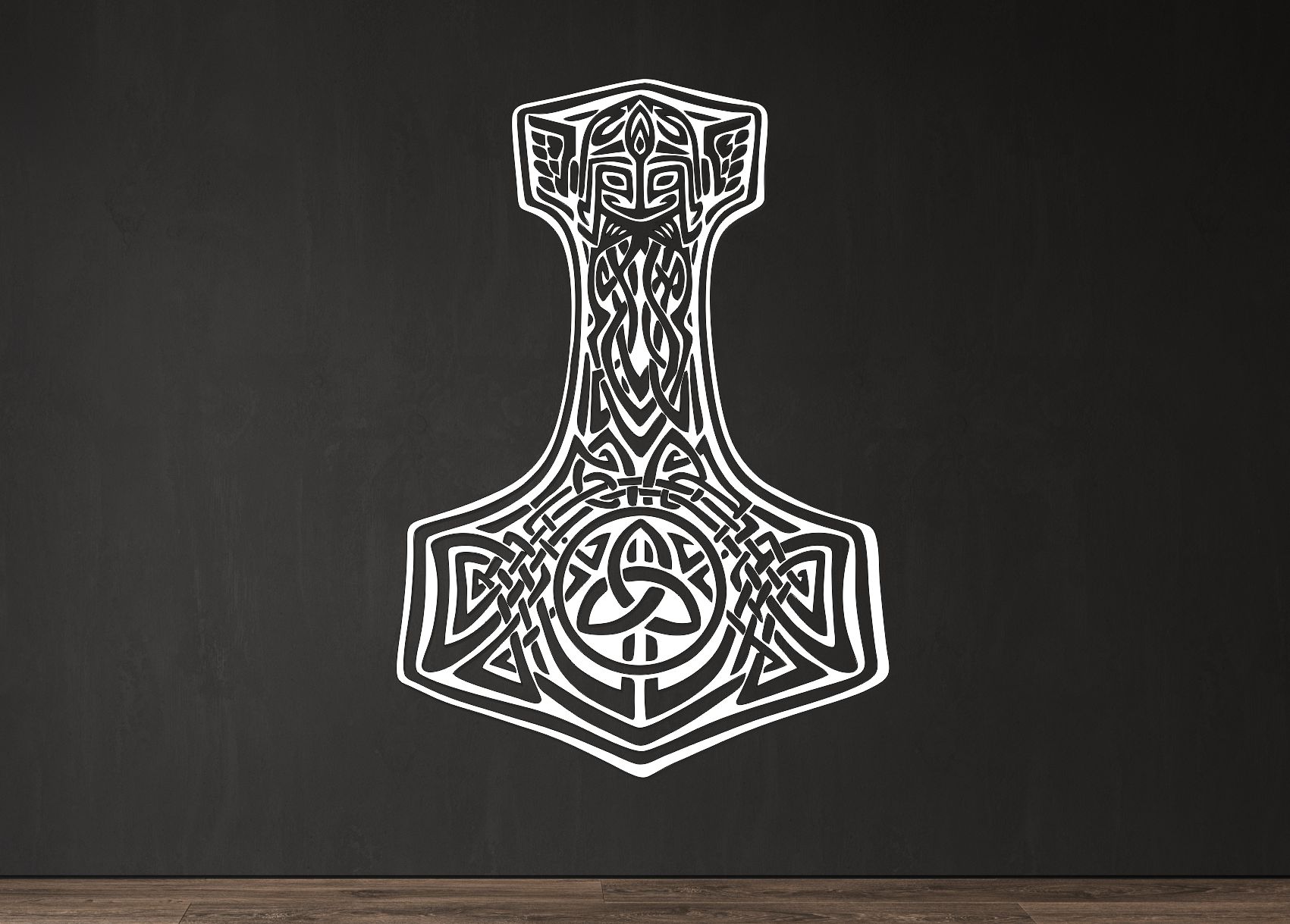 Dřevěný obraz – Thorovo kladivo