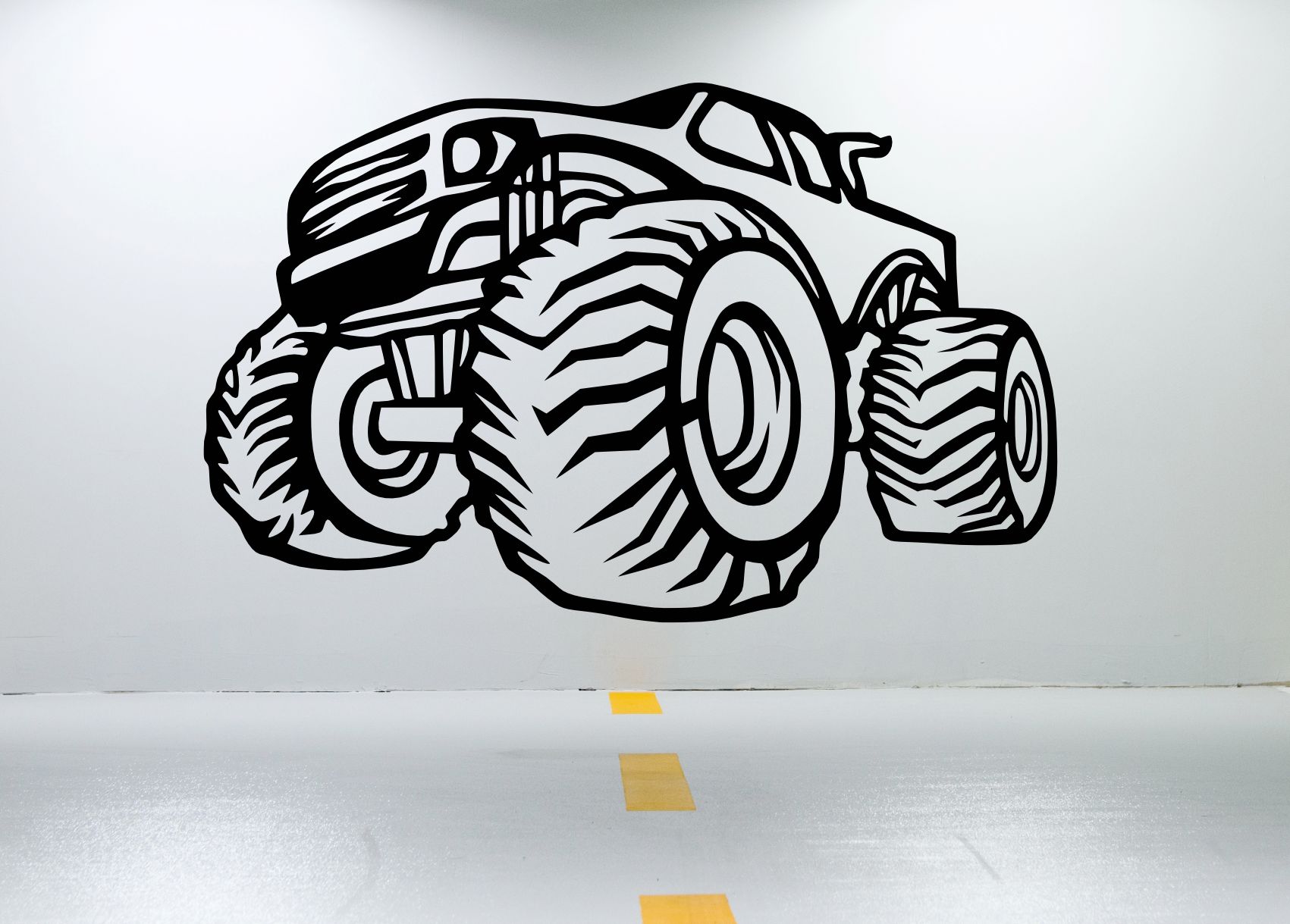 Dřevěný obraz na stěnu – Monster Truck Off-road