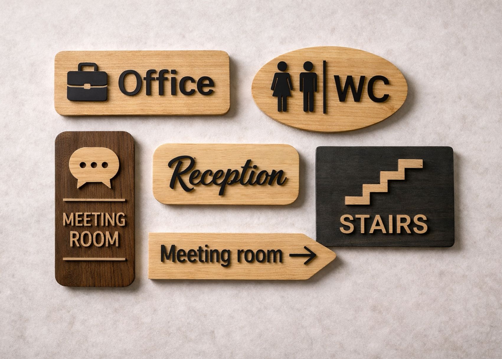 Dřevěné označení dveří