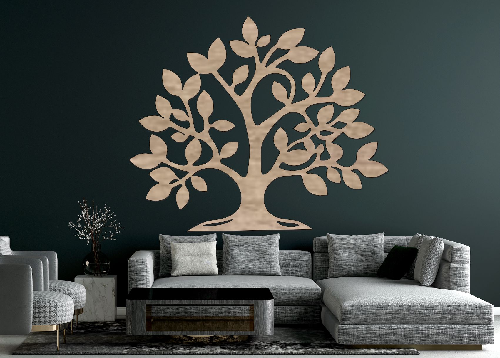 Dřevěný strom života na zeď – Listy života