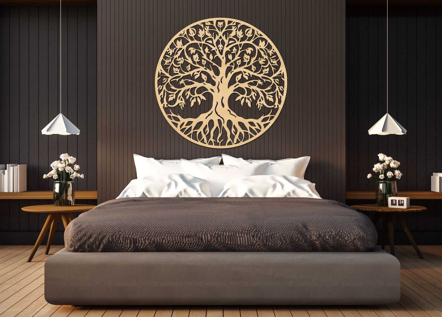 Dřevěný obraz - Strom života Harmonie kořenů