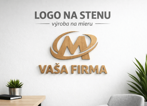 Dřevěné logo na míru z HDF