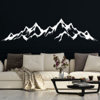 Dřevěná nástěnná dekorace – Silueta hor