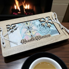 Vánoční dřevěná obálka na peníze – Veselé Vánoce