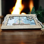 Vánoční dřevěná obálka na peníze – Veselé Vánoce