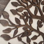 Dřevěný strom života Premium – dvouvrstvé provedení (ořech + přírodní dřevo)