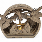 Exkluzivní dřevěný betlém s anděly