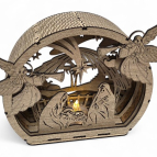 Exkluzivní dřevěný betlém s anděly