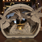 Exkluzivní dřevěný betlém s anděly