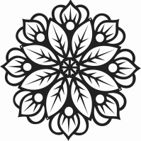 Dřevěná mandala na zeď