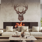 Dřevěný obraz – Hlava jelena