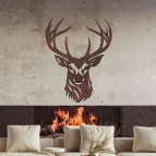 Dřevěný obraz – Hlava jelena