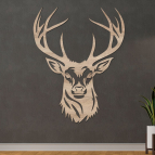 Dřevěný obraz – Hlava jelena