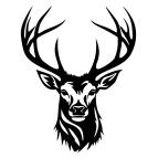 Dřevěný obraz – Hlava jelena