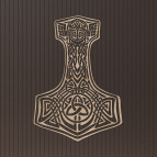 Dřevěný obraz – Thorovo kladivo