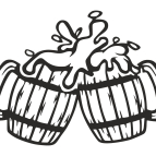 Na zdraví – Dřevěný obraz s pivem