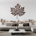 Javorový list – Dřevěný obraz s filigránovým vzorem