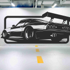 Dřevěný obraz na stěnu - Závodní auto