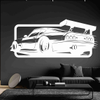 Dřevěný obraz na stěnu - Závodní auto