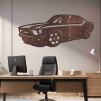 Dřevěný obraz na stěnu - Mustang