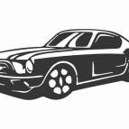 Dřevěný obraz na stěnu - Mustang