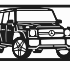 Dřevěný obraz na stěnu - Mercedes G