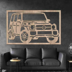 Dřevěný obraz na stěnu - Mercedes G