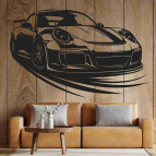 Dřevěný obraz na zeď – Porsche