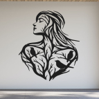 Dřevěný obraz na stěnu – Žena v přírodě