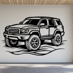 Dřevěný obraz na stěnu – Jeep Off-road