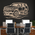 Dřevěný obraz na stěnu – Jeep Off-road