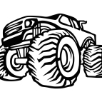 Dřevěný obraz na stěnu – Monster Truck Off-road