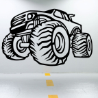 Dřevěný obraz na stěnu – Monster Truck Off-road