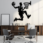 Dřevěný obraz na stěnu – Basketbal