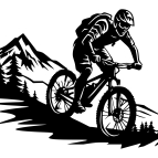 Dřevěný obraz – Sjezd z hor