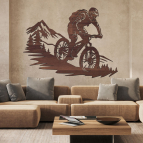 Dřevěný obraz – Sjezd z hor