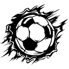 Dřevěný obraz – Energie fotbalu