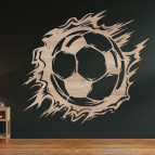 Dřevěný obraz – Energie fotbalu