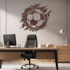 Dřevěný obraz – Energie fotbalu