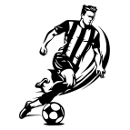 Dřevěný obraz – Střela na bránu