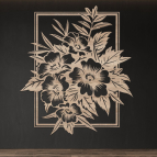 Dřevěný obraz – Slunečnice a včela