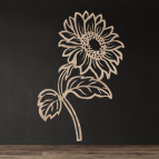 Dřevěný obraz na stěnu – Slunečnice