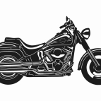 Dřevěný obraz na stěnu - Chopper