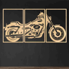 Dřevěný obraz na zeď – Chopper