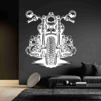Dřevěný obraz na zeď – Harley Davidson