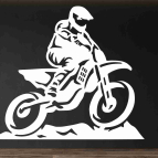 Dřevěný obraz na zeď – MotoCross