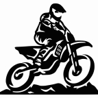 Dřevěný obraz na zeď – MotoCross